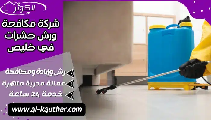 شركة مكافحة ورش حشرات في خليص