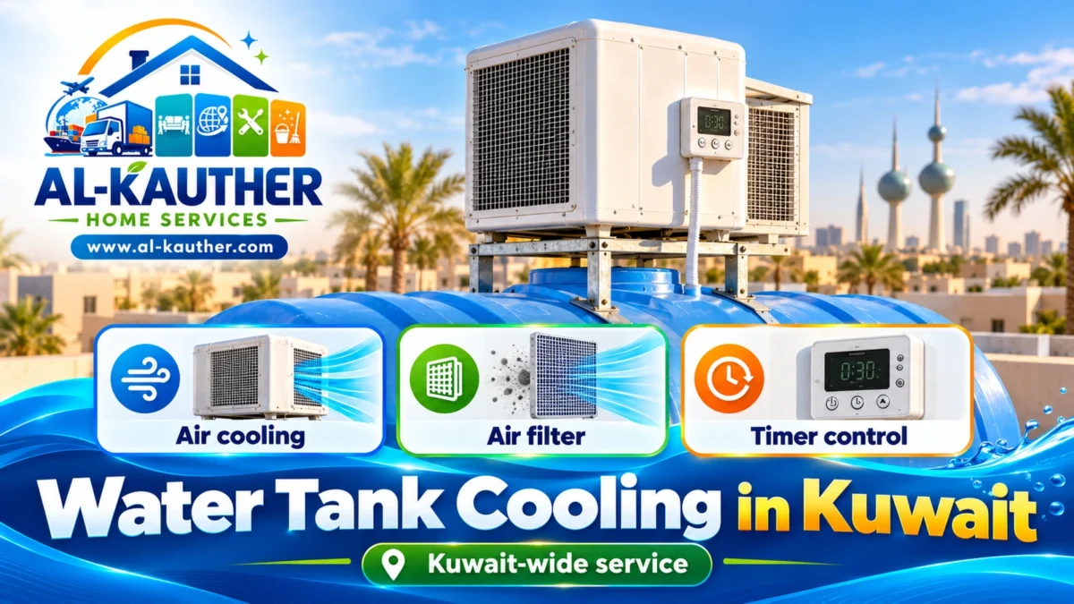 Water tank cooler installation in Kuwait