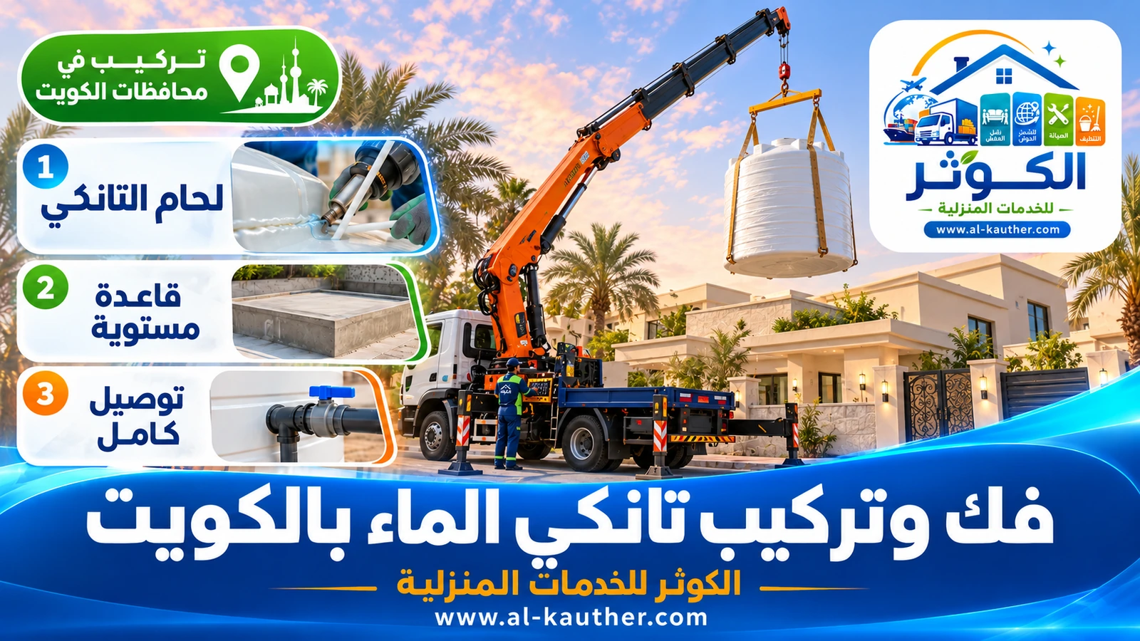 فك وتركيب تانكي الماء بالكويت