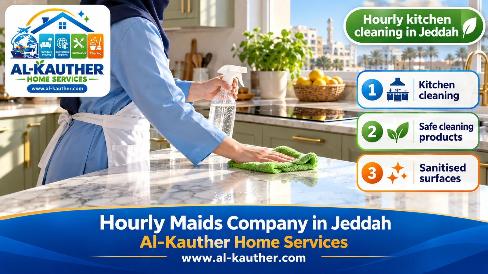Hourly kitchen cleaning in Jeddah