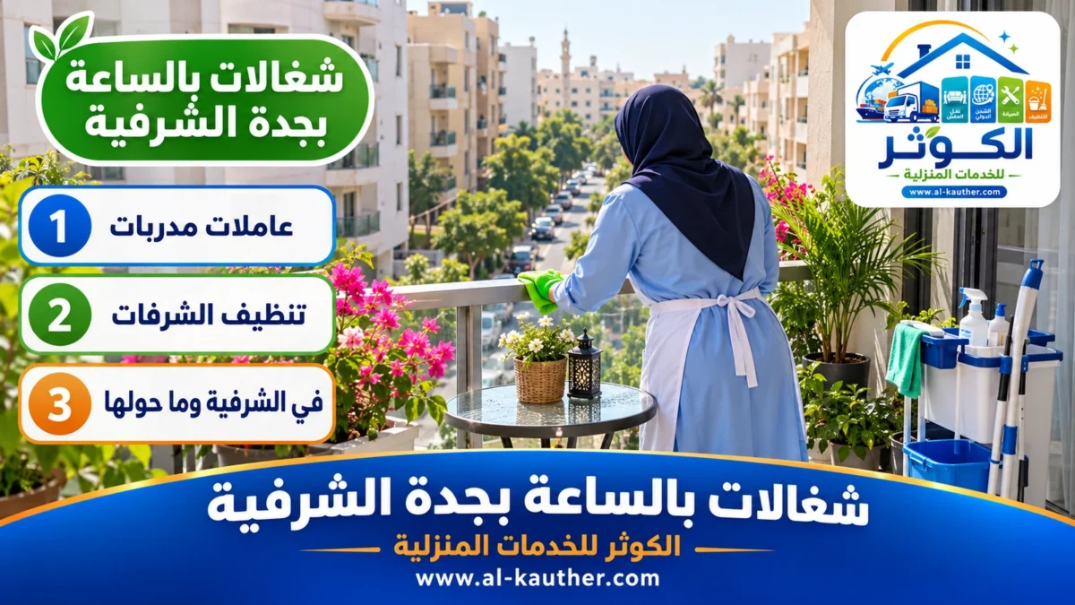 شغالات بالساعة بجدة الشرفية