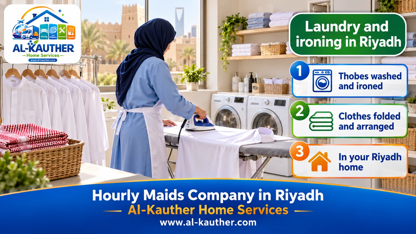 Laundry and ironing in Riyadh