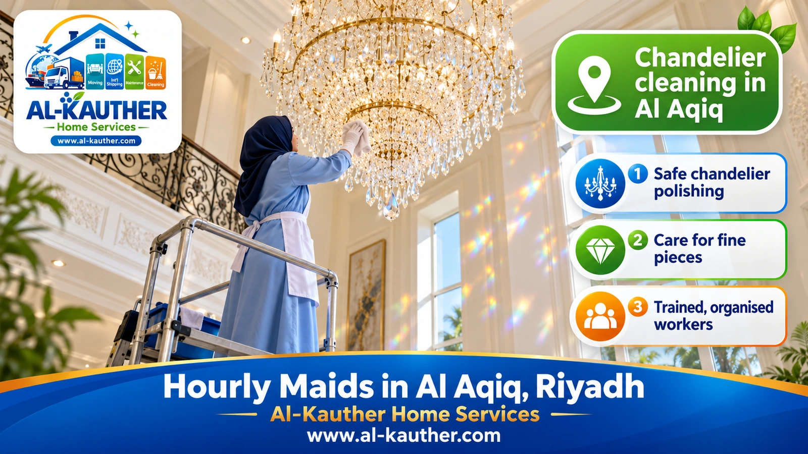 Chandelier cleaning in Al Aqiq