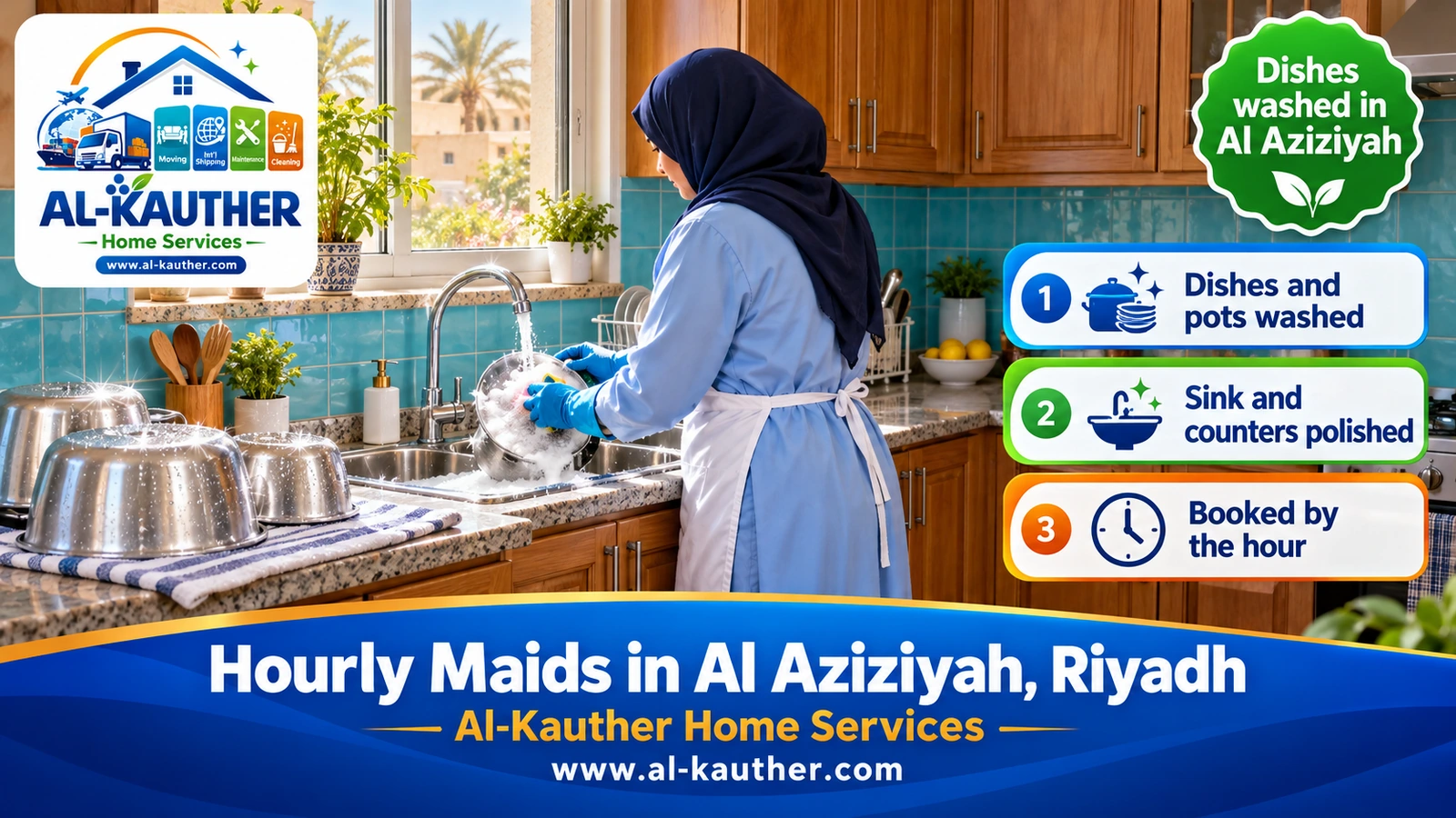 Dishes washed in Al Aziziyah
