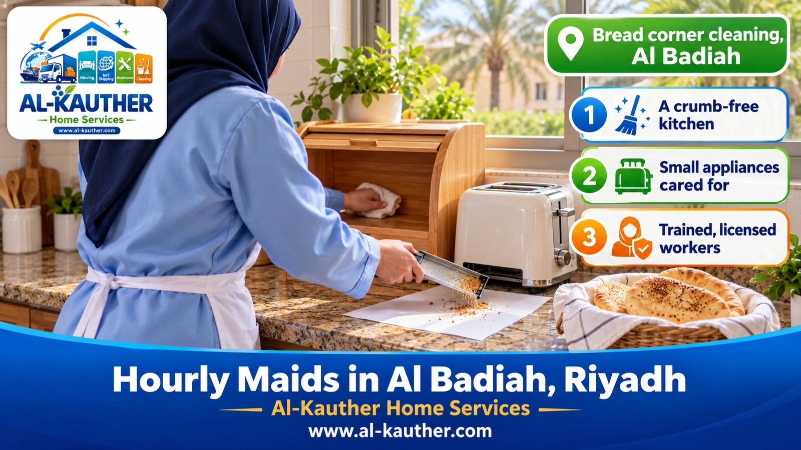 Bread corner cleaning, Al Badiah