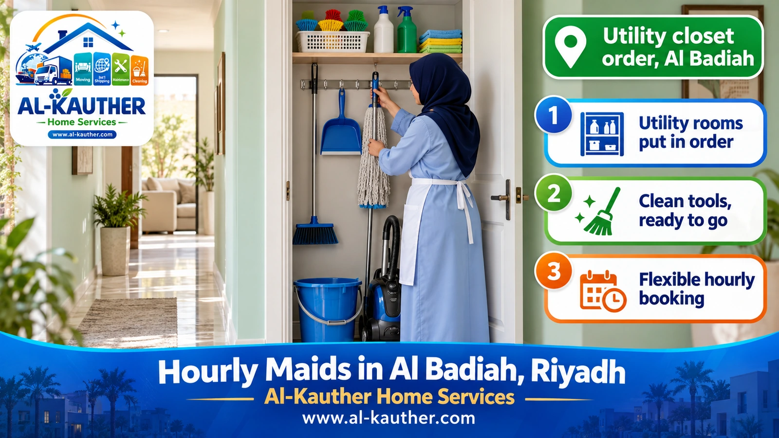Utility closet order, Al Badiah