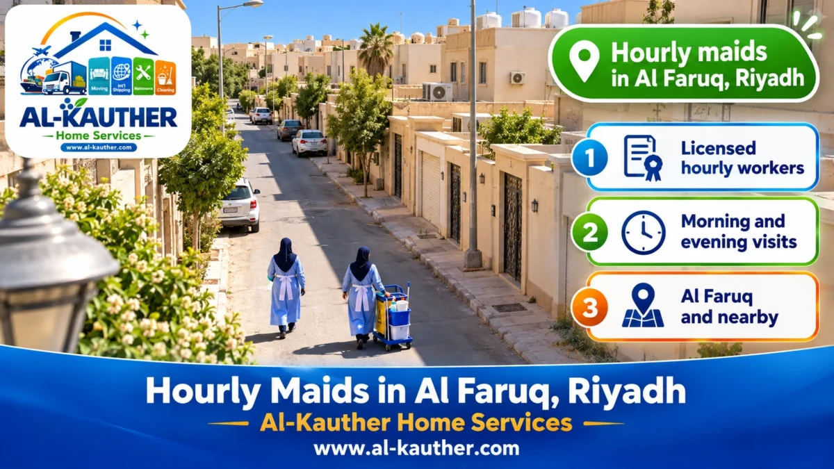 Hourly maids in Al Faruq, Riyadh