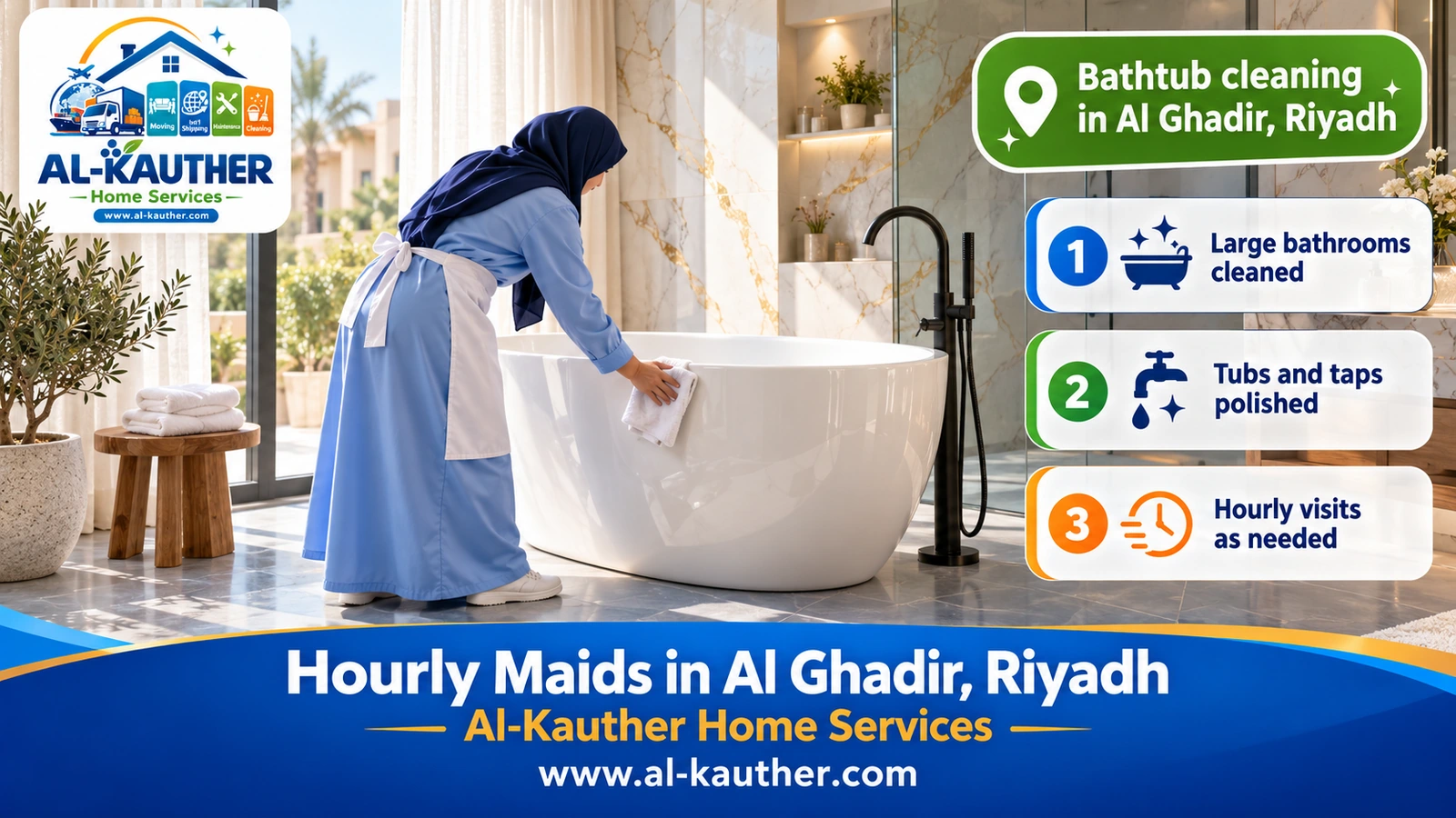 Bathtub cleaning in Al Ghadir, Riyadh