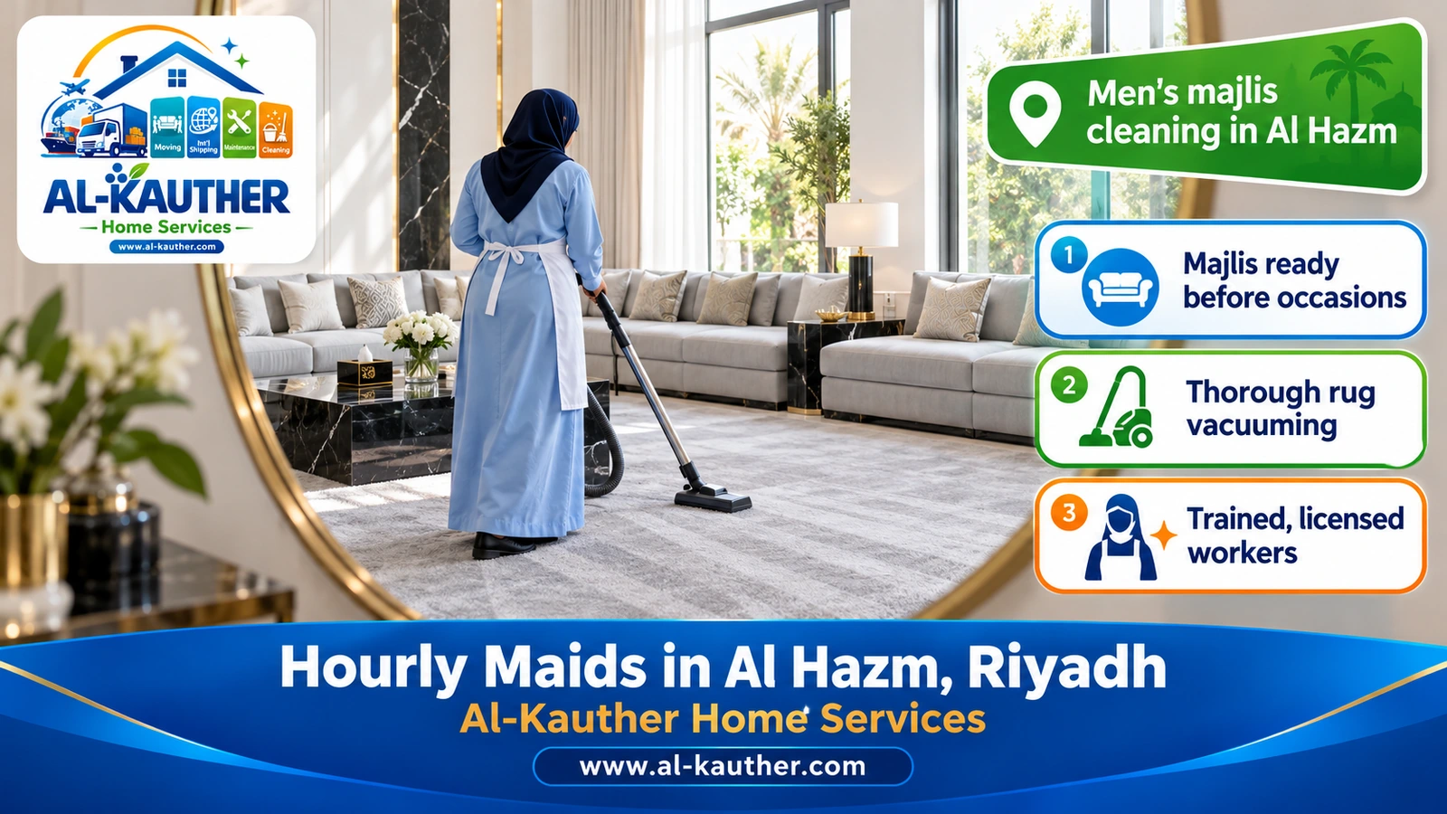 Men’s majlis cleaning in Al Hazm