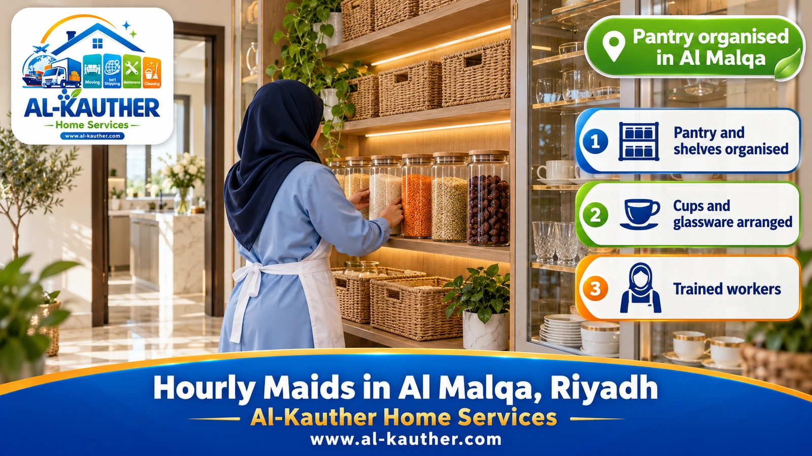 Pantry organised in Al Malqa