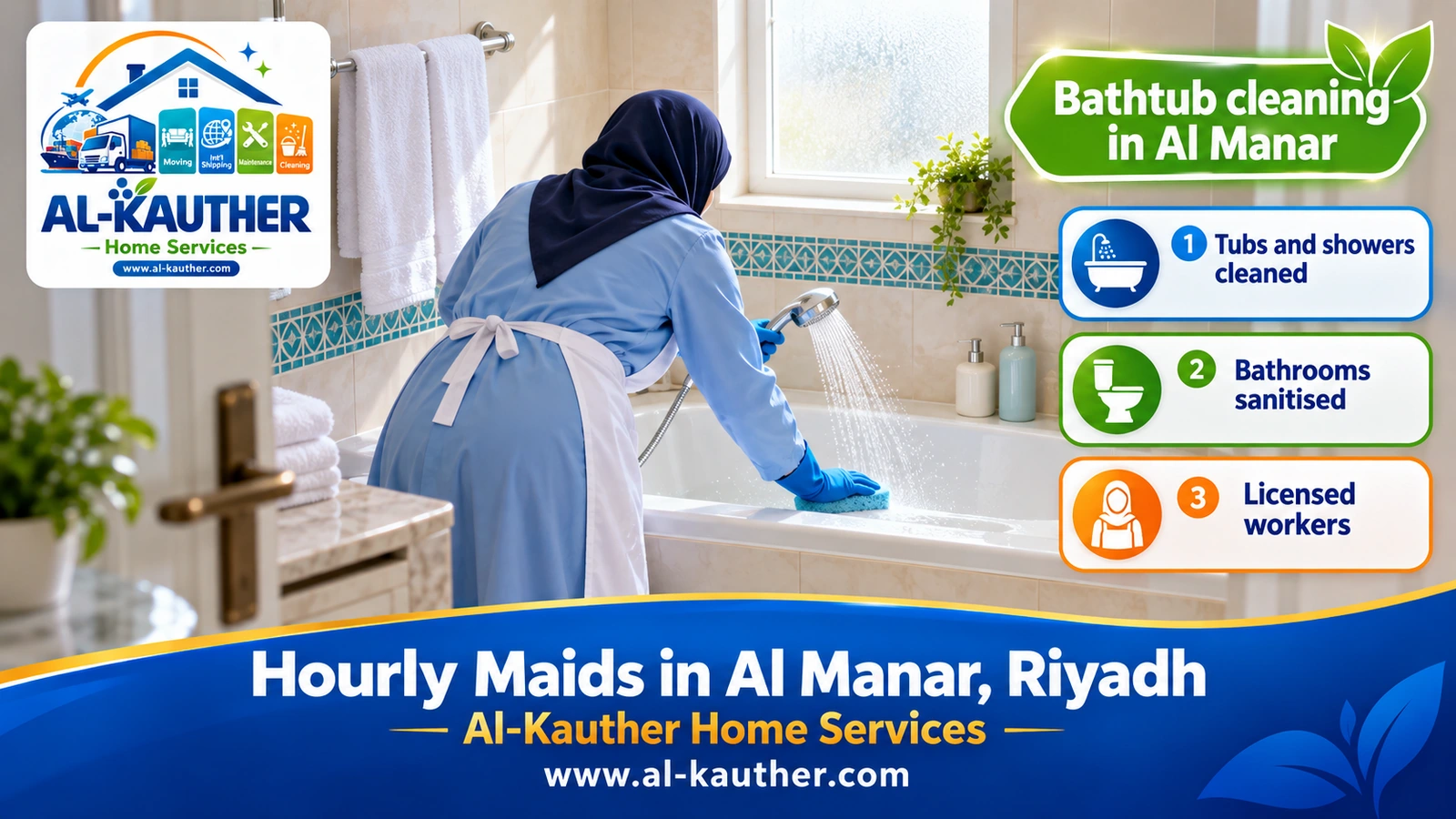 Bathtub cleaning in Al Manar