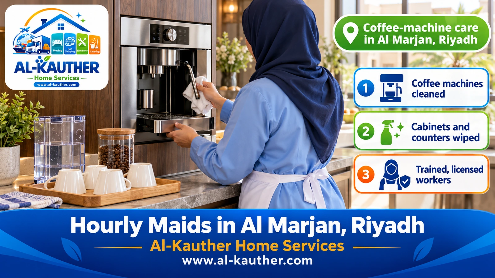 Coffee-machine care in Al Marjan, Riyadh