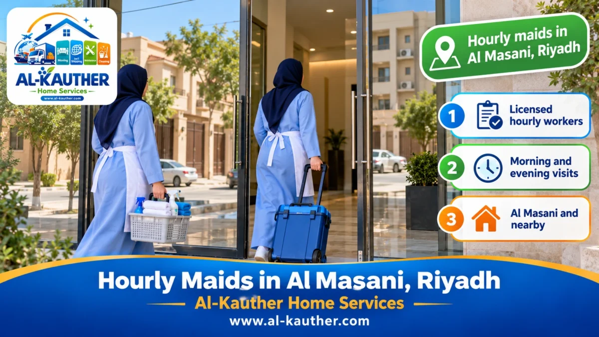 Hourly maids in Al Masani, Riyadh