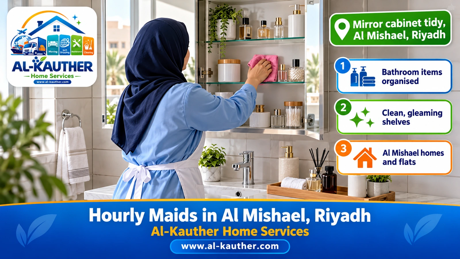 Mirror cabinet tidy, Al Mishael, Riyadh
