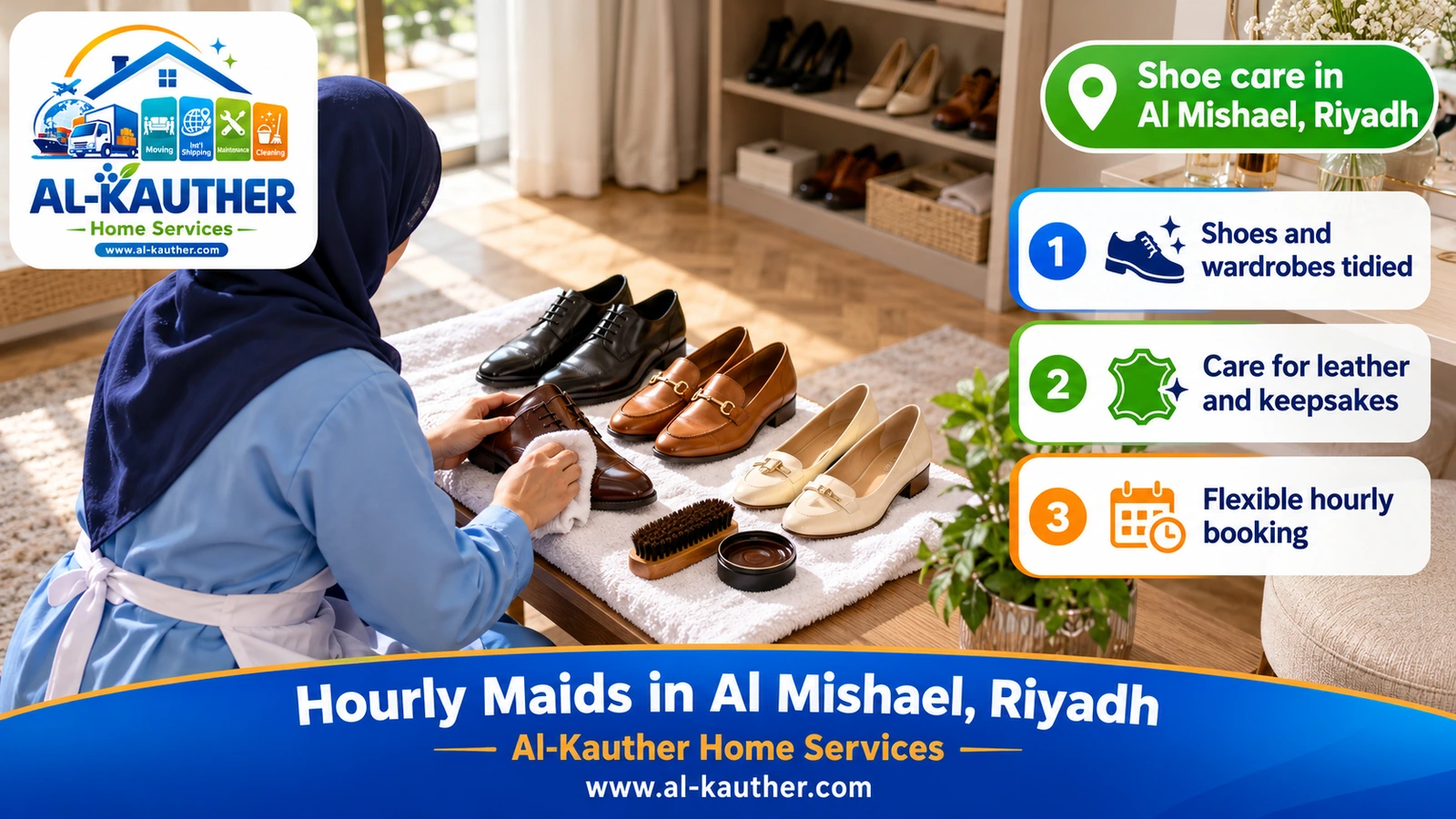 Shoe care in Al Mishael, Riyadh
