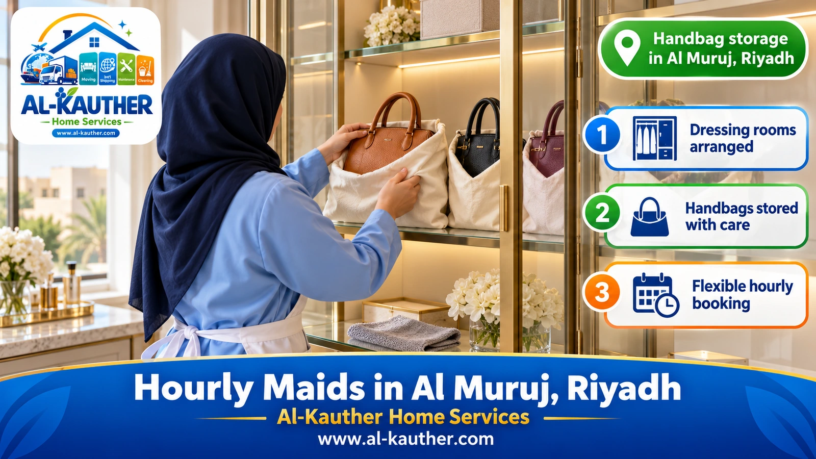 Handbag storage in Al Muruj, Riyadh