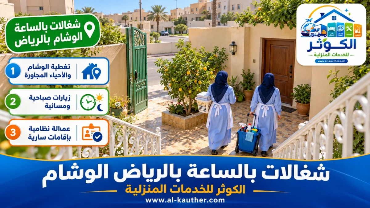 شغالات بالساعة الوشام بالرياض