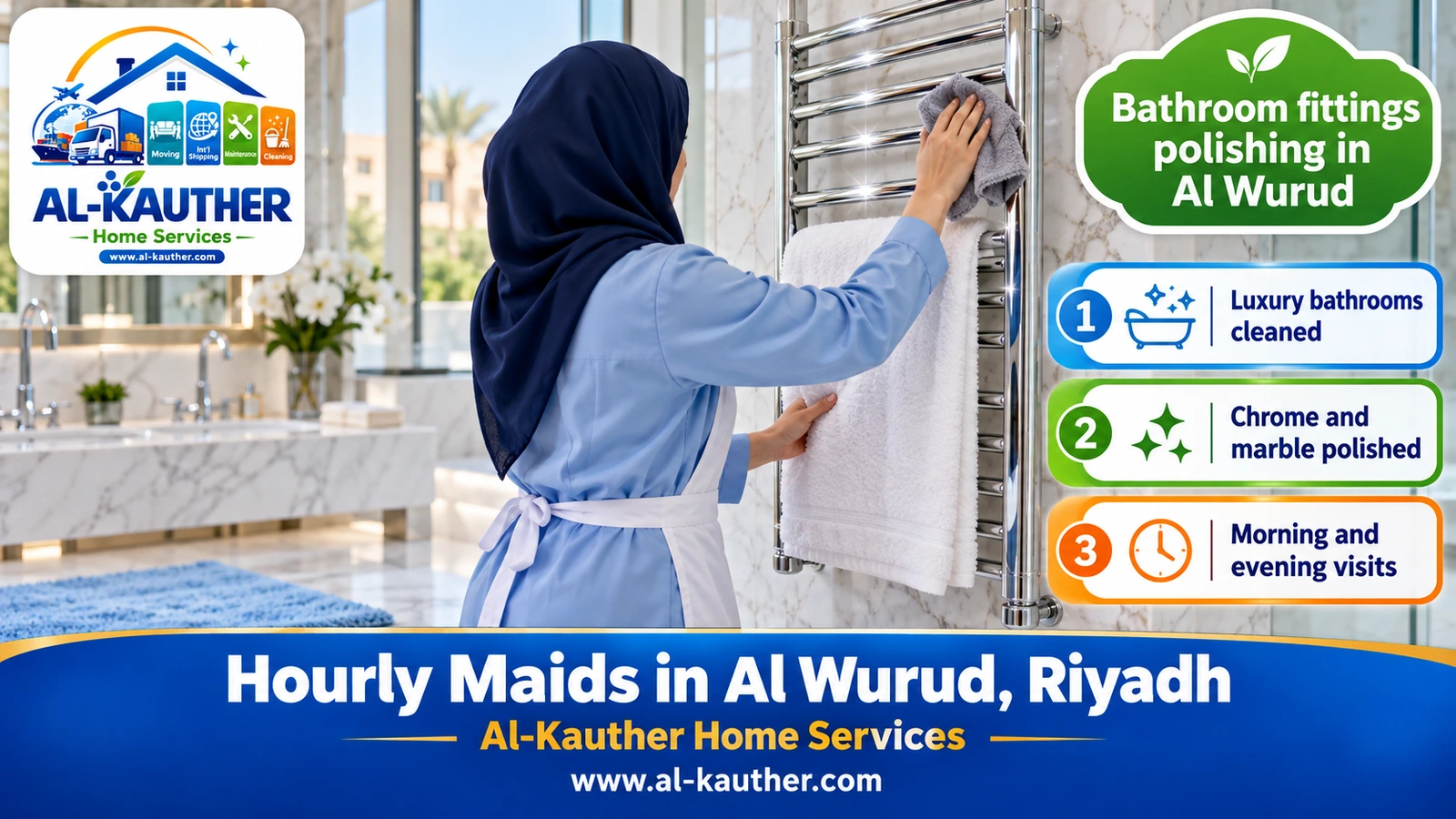 Bathroom fittings polishing in Al Wurud