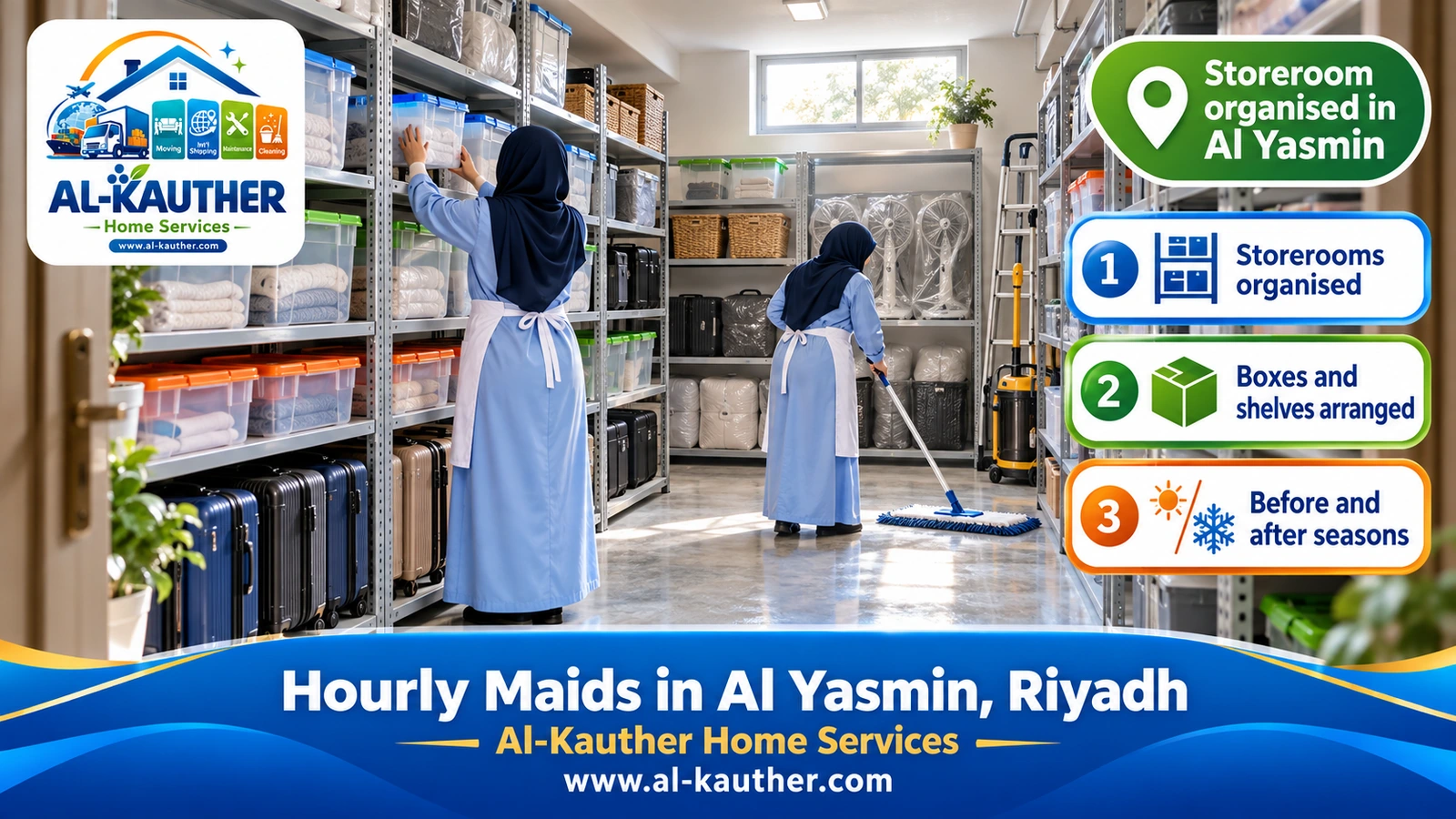 Storeroom organised in Al Yasmin