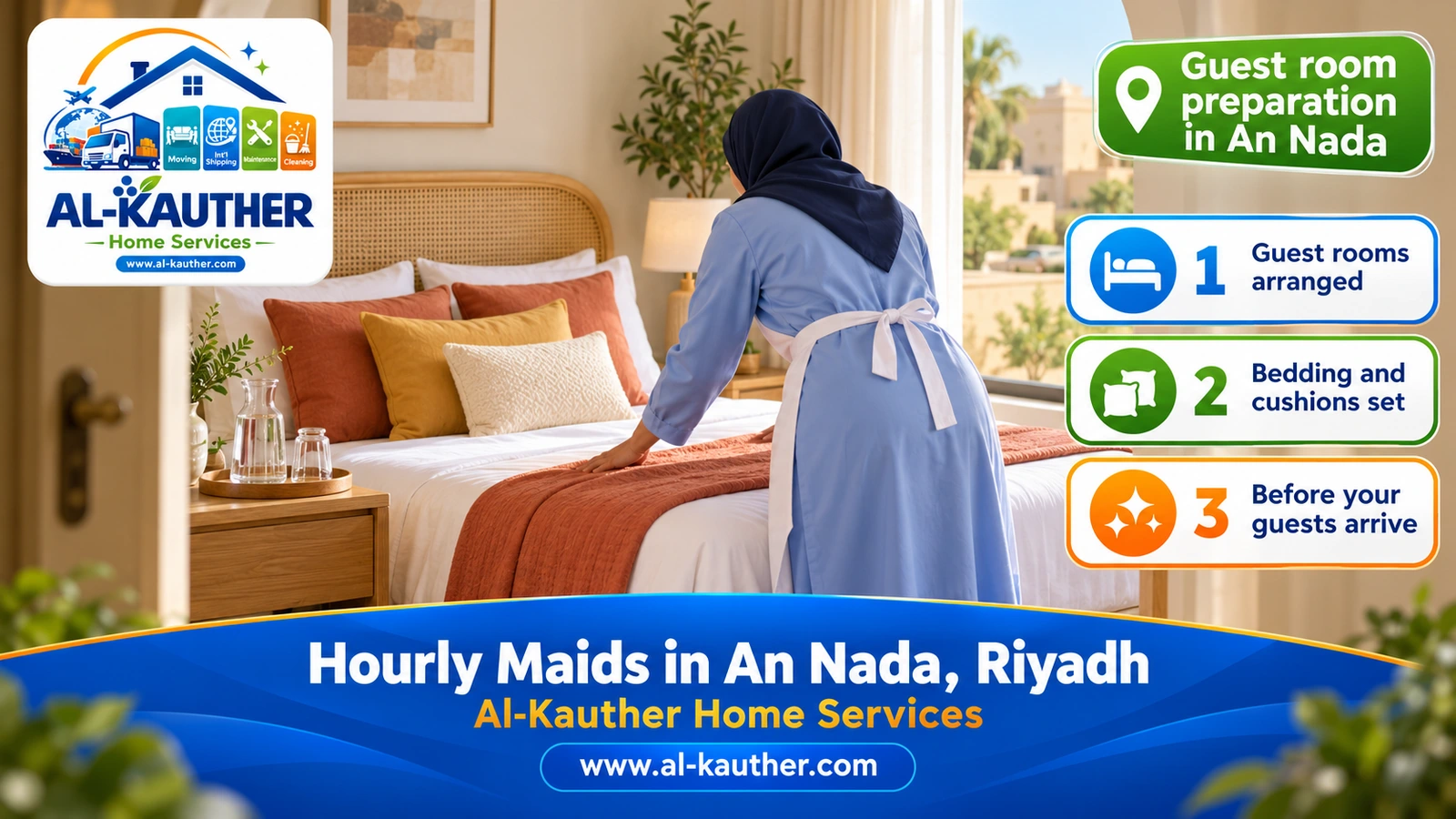 Guest room preparation in An Nada