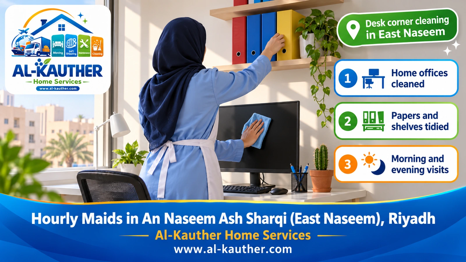 Desk corner cleaning in East Naseem