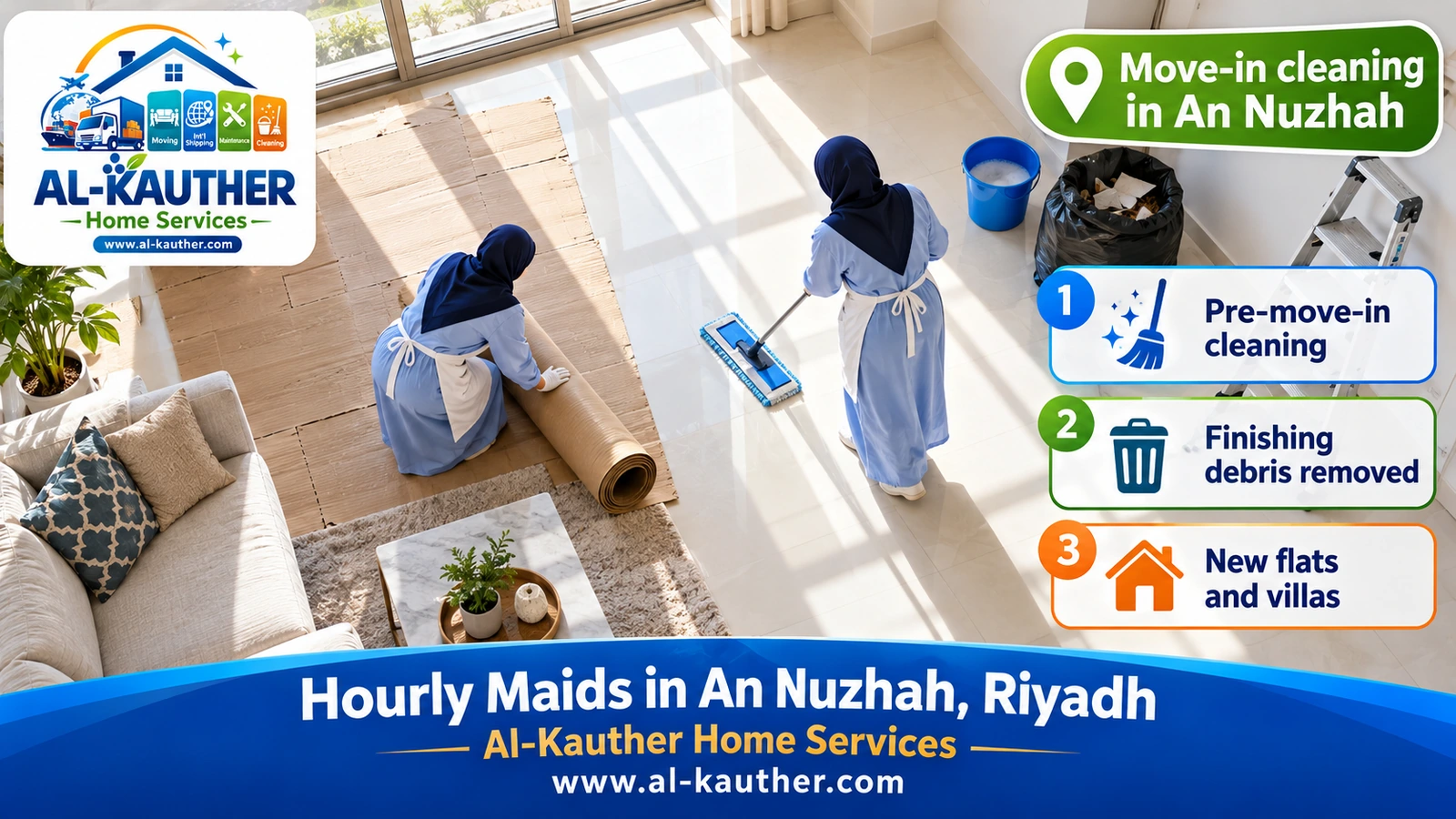 Move-in cleaning in An Nuzhah