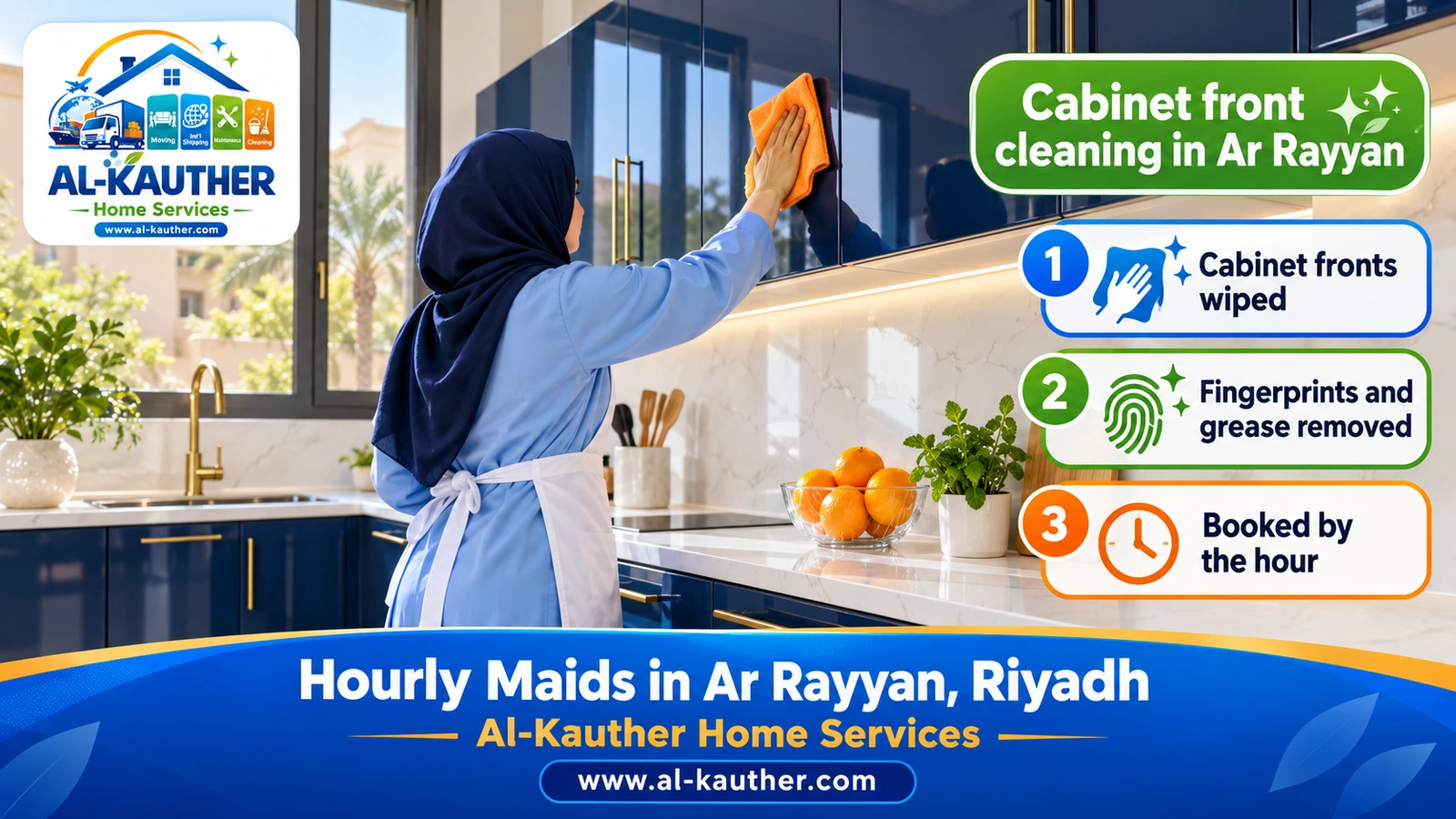 Cabinet front cleaning in Ar Rayyan