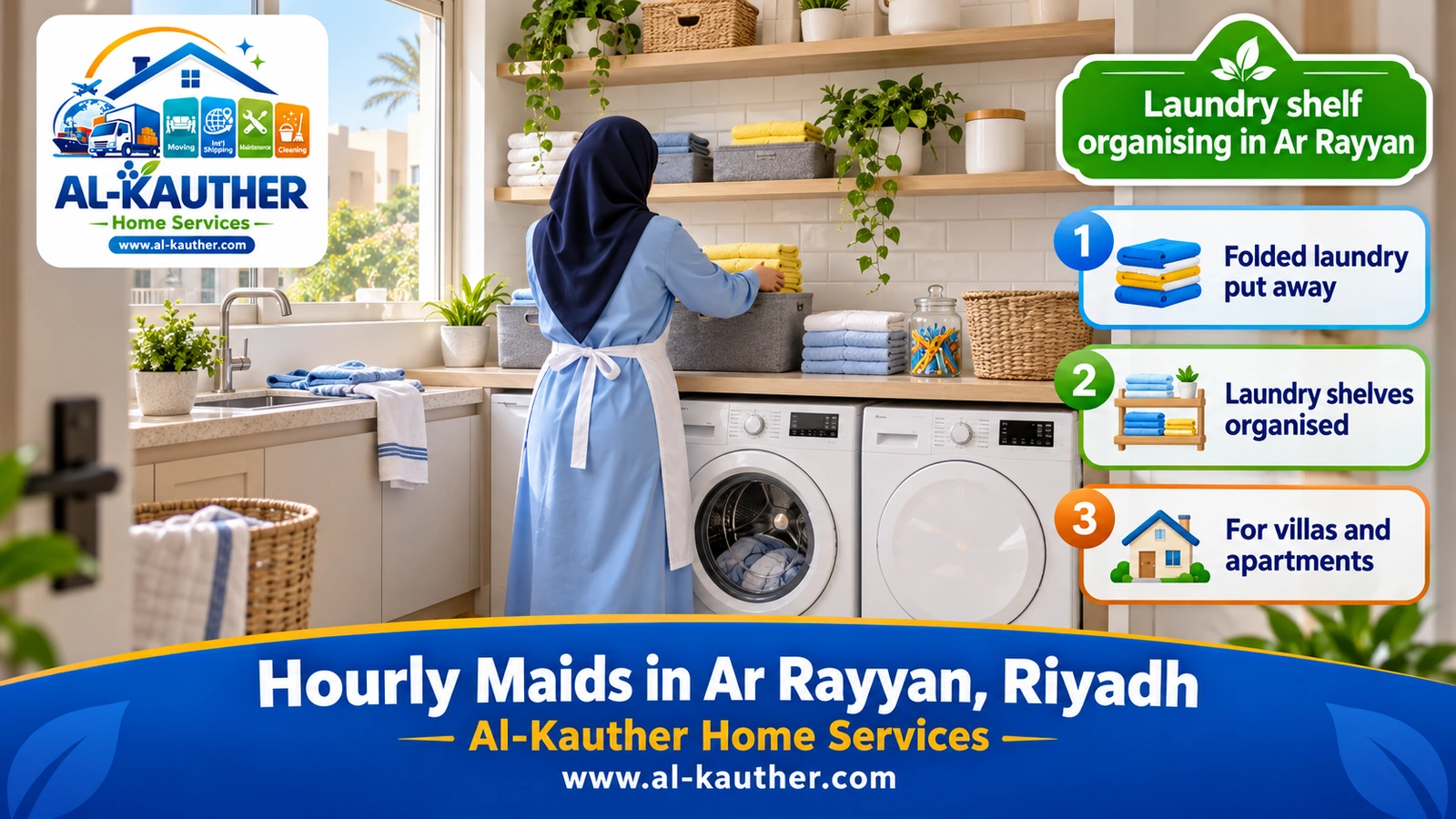 Laundry shelf organising in Ar Rayyan