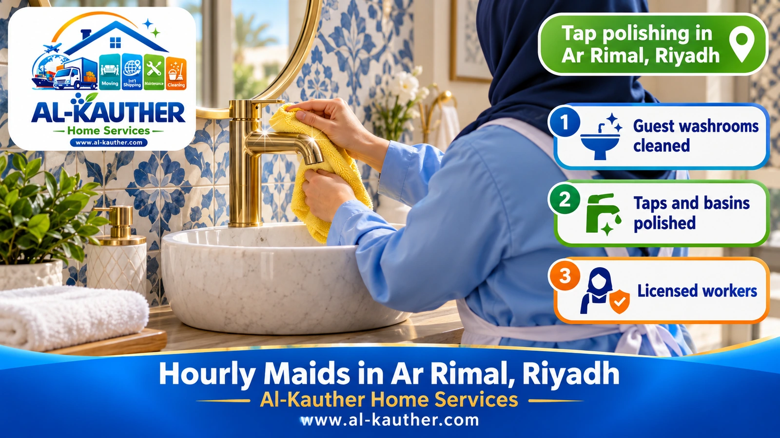 Tap polishing in Ar Rimal, Riyadh