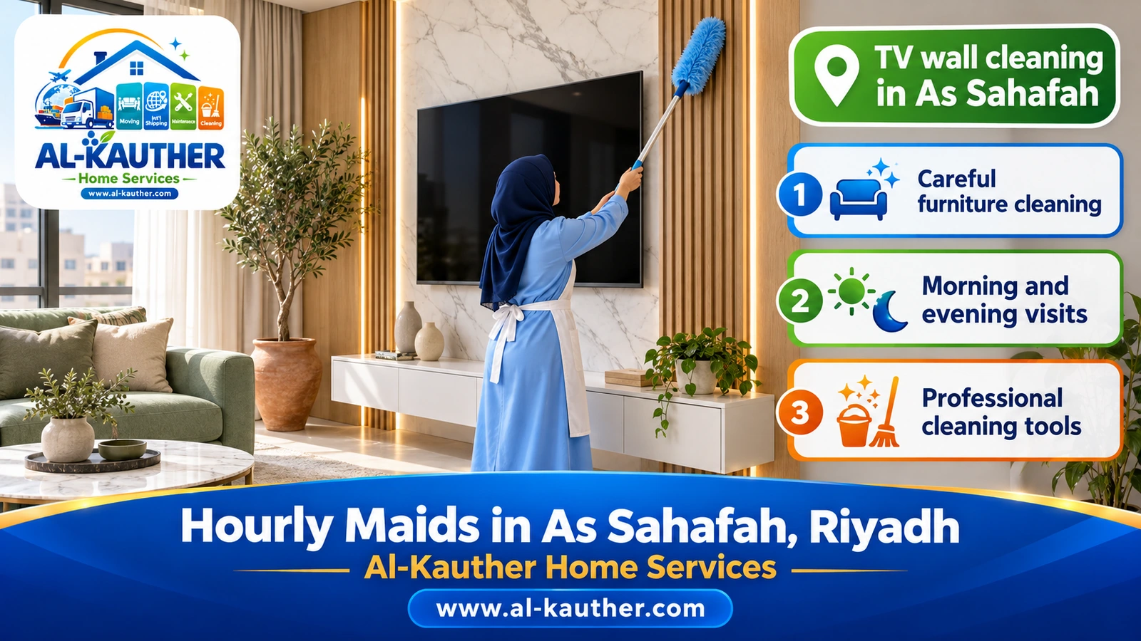TV wall cleaning in As Sahafah
