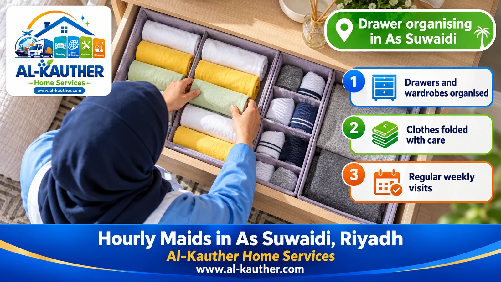 Drawer organising in As Suwaidi