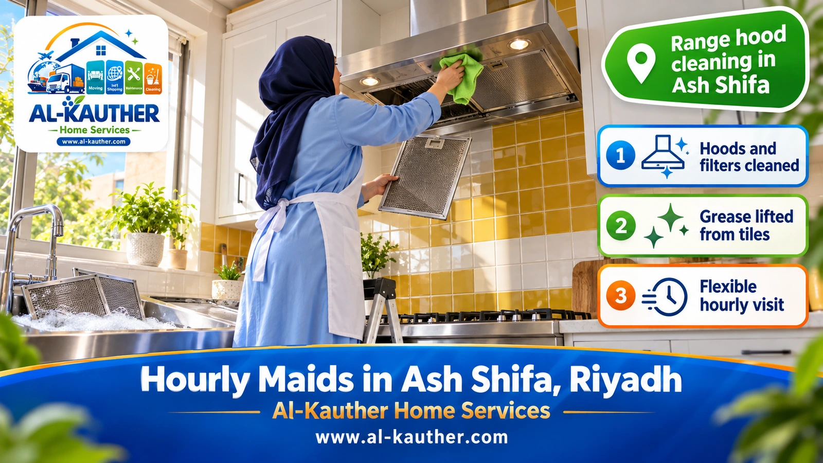 Range hood cleaning in Ash Shifa