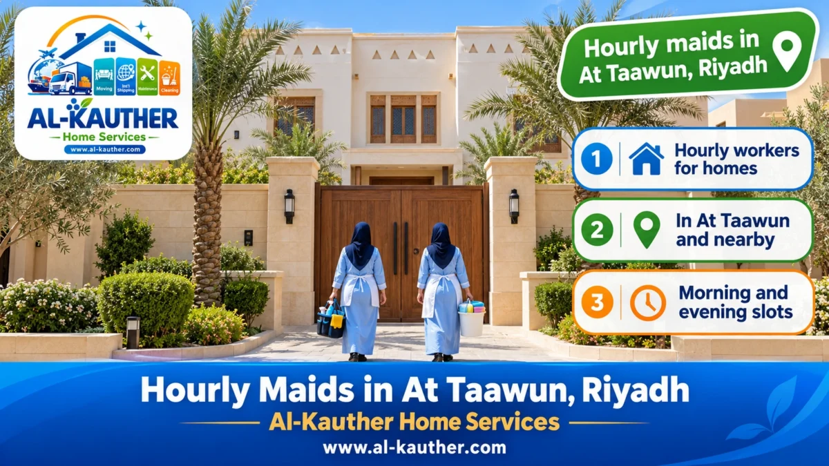 Hourly maids in At Taawun, Riyadh
