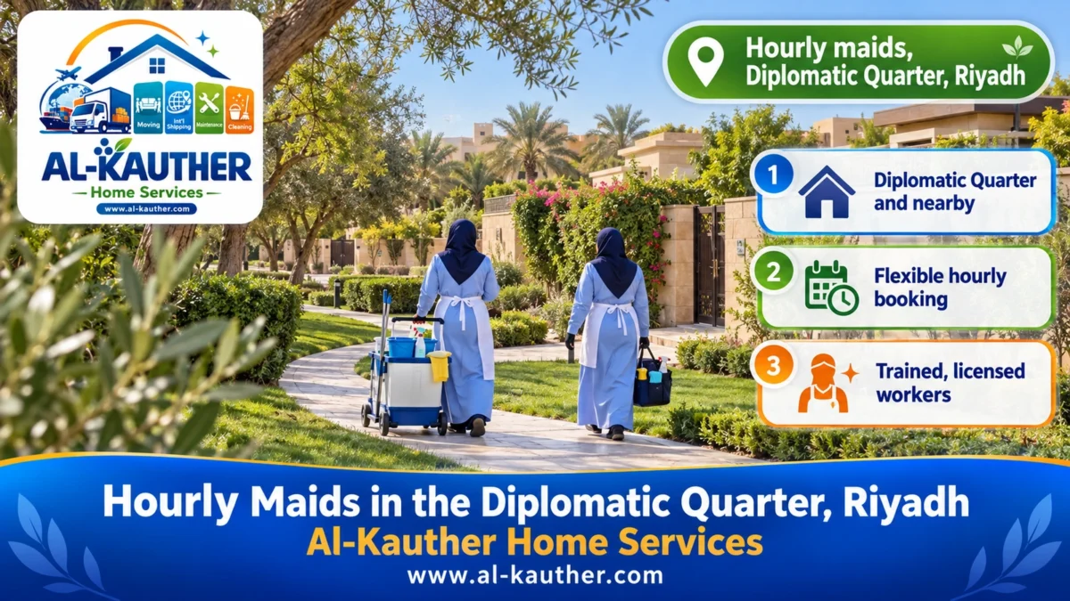 Hourly maids, Diplomatic Quarter, Riyadh