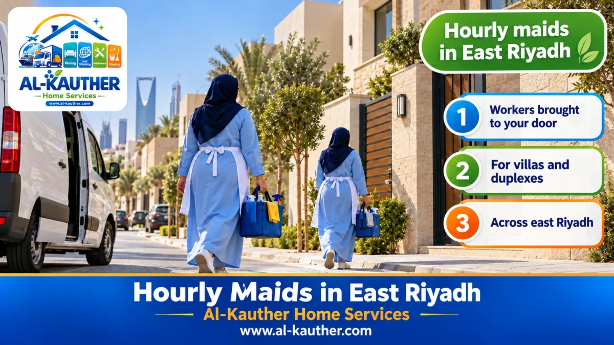 Hourly maids in East Riyadh