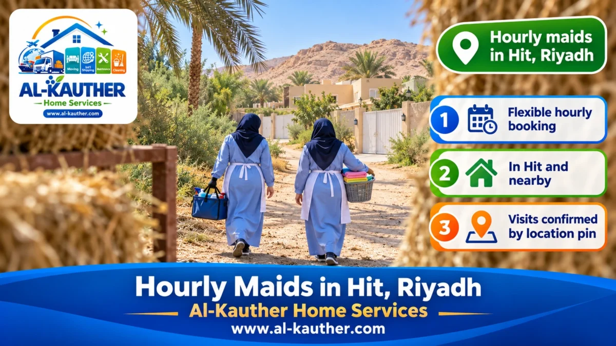 Hourly maids in Hit, Riyadh