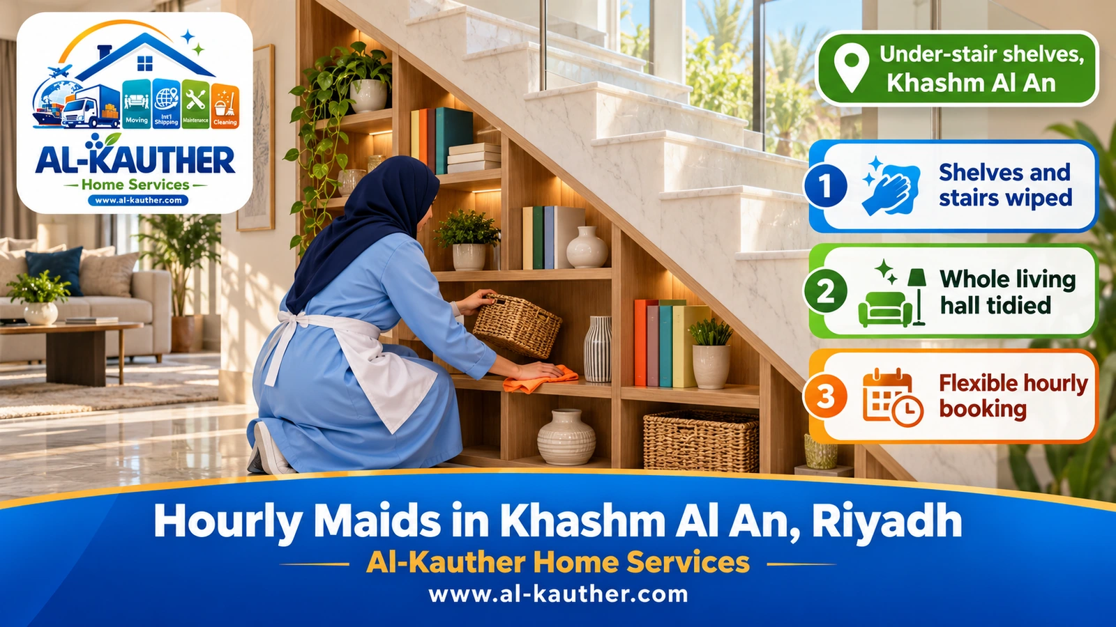 Under-stair shelves, Khashm Al An