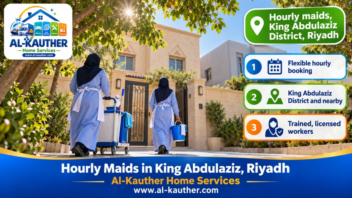 Hourly maids, King Abdulaziz District, Riyadh