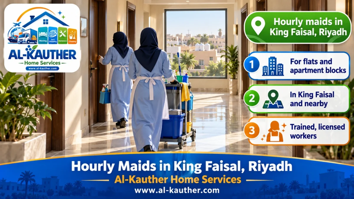 Hourly maids in King Faisal, Riyadh