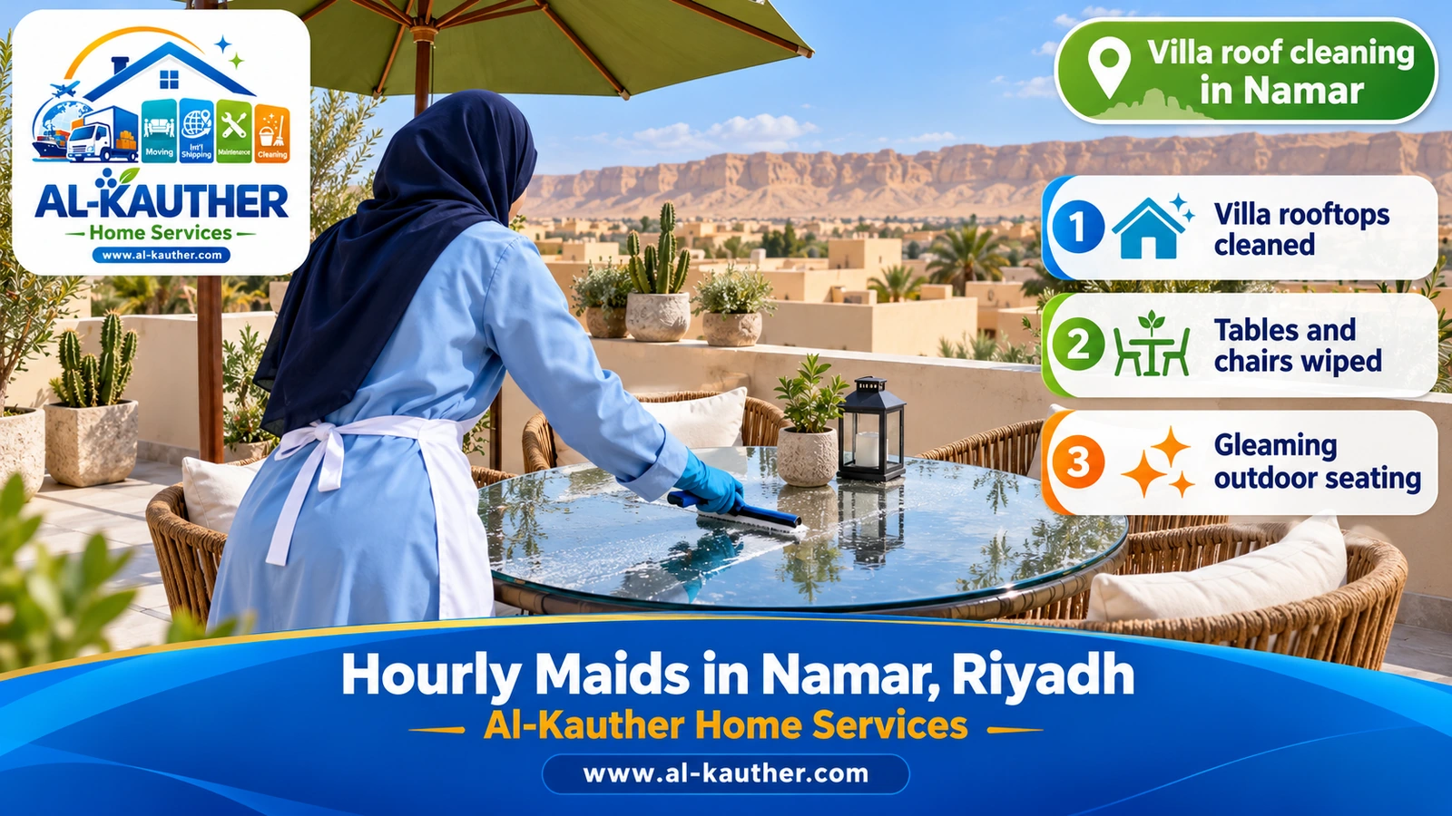 Villa roof cleaning in Namar