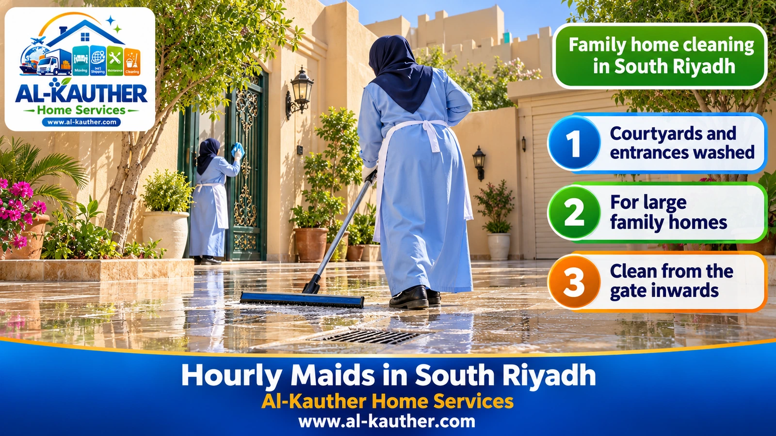Family home cleaning in South Riyadh