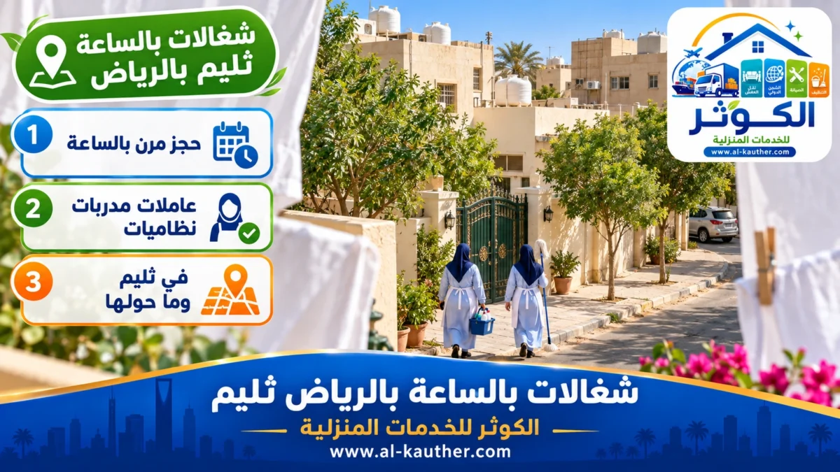 شغالات بالساعة ثليم بالرياض