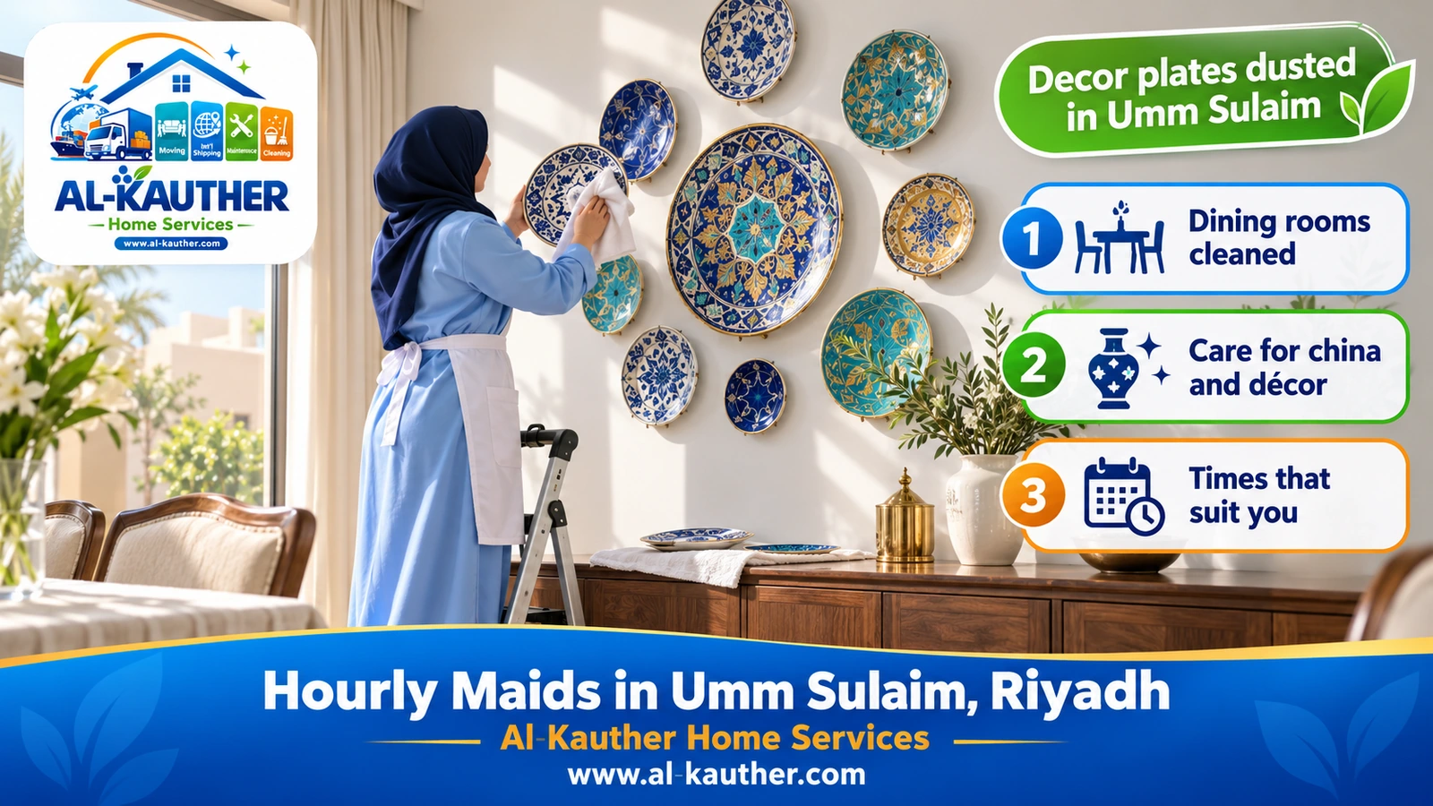 Decor plates dusted in Umm Sulaim