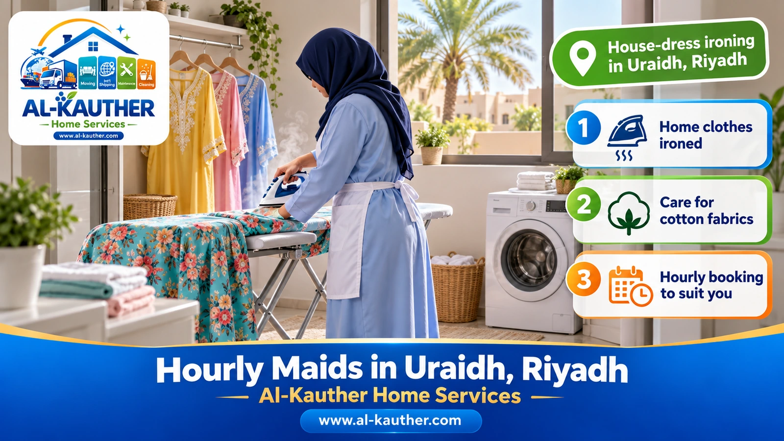 House-dress ironing in Uraidh, Riyadh
