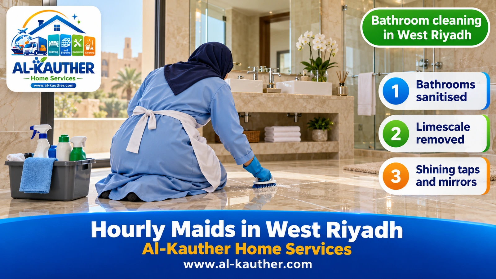 Bathroom cleaning in West Riyadh